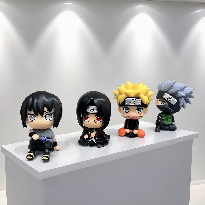 Anime Cosplay Merchandise - نموذج شخصية ناروتو الكرتونية اللطيفة، دمية